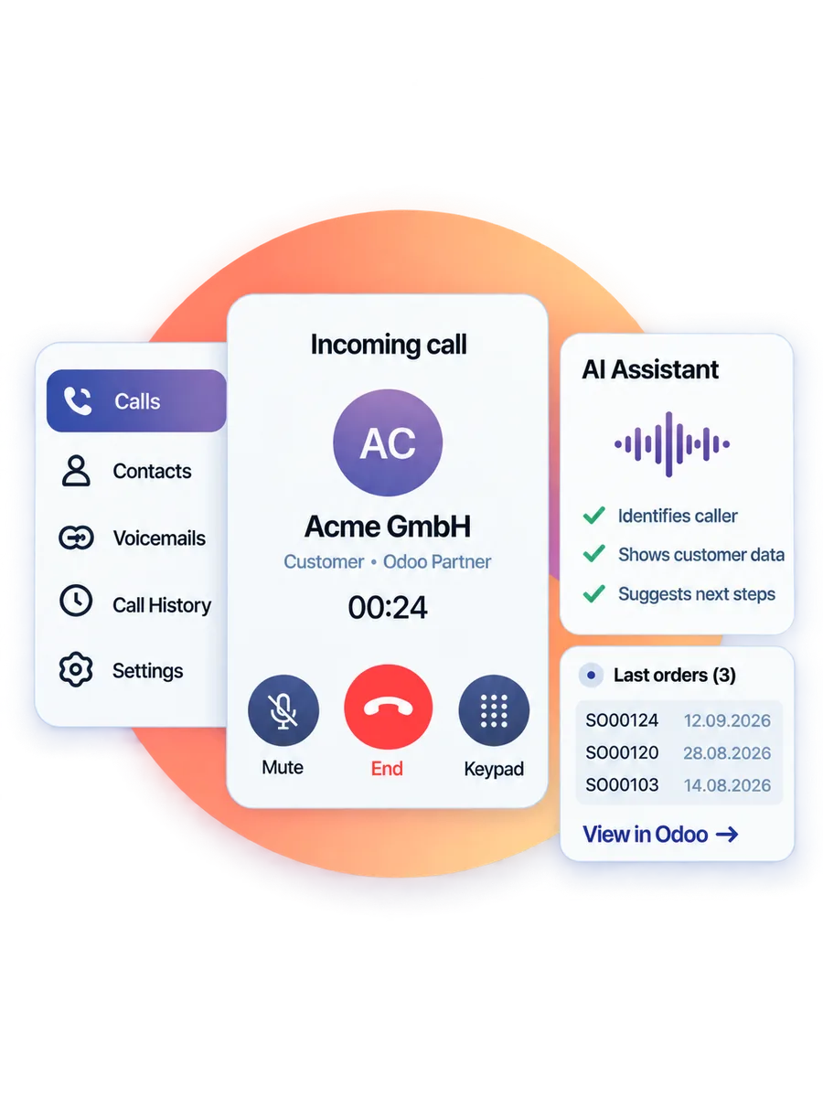 PhoneDesk in Odoo